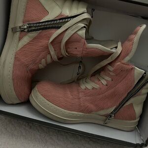 Women's Pink High-Top Sneakers